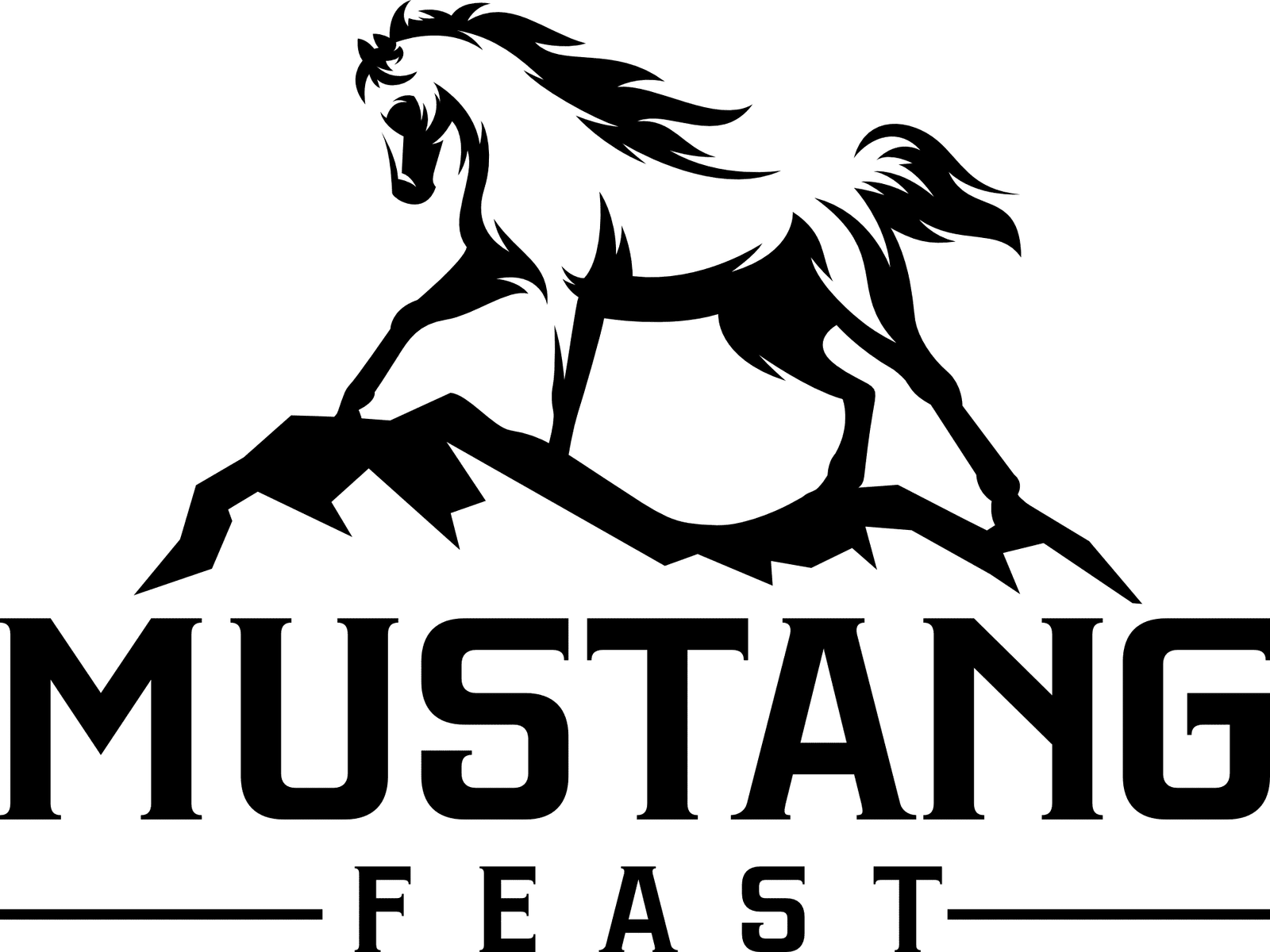 Mustang Feast logo